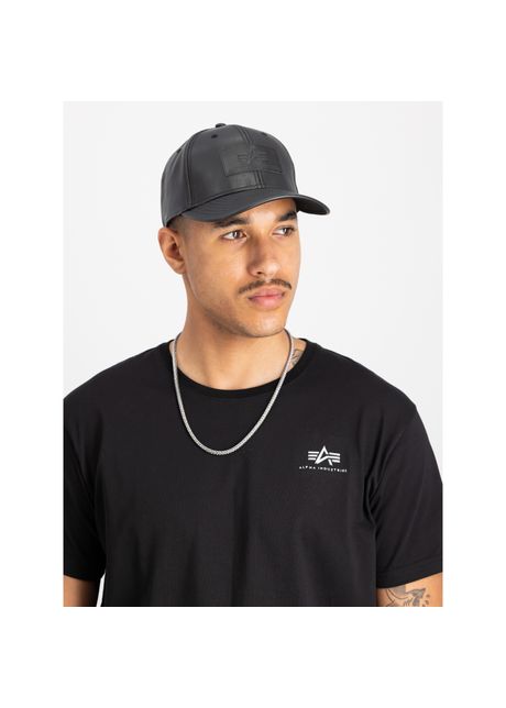 Baseball cap with pu logo alpha industries