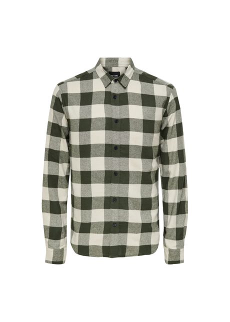 Checked overshirt only sons gudmund