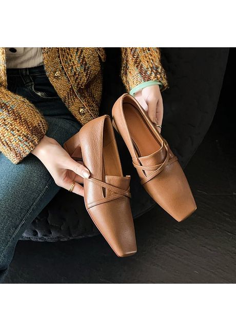 Chiko cabo square toe block heels loafers shoes