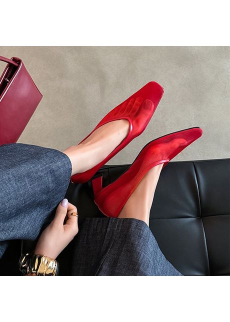 Chiko carrington pointy toe chunky heels pumps shoes