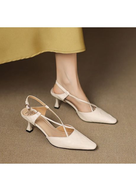 Chiko cascada pointy toe kitten heels slingback shoes
