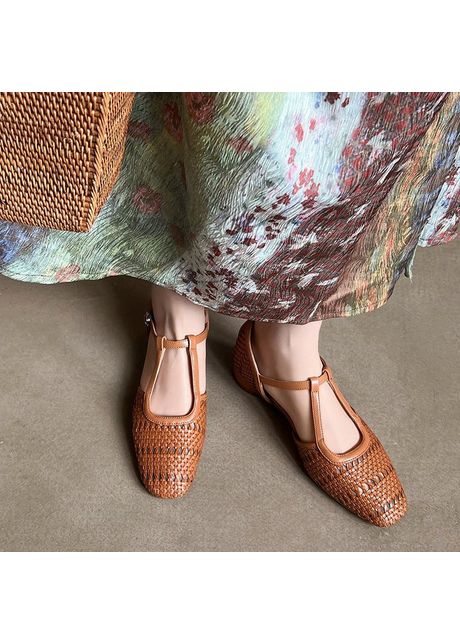 Chiko cece square toe block heels t strap shoes