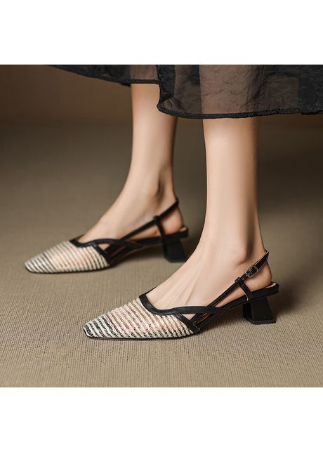 Chiko cecilia pointy toe block heels slingback shoes