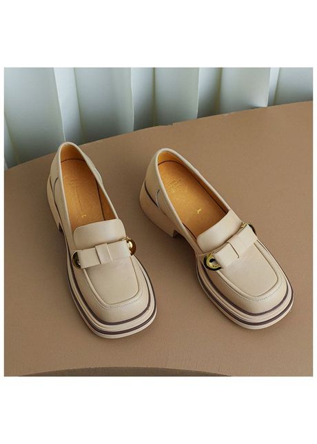 Chiko dionisa square toe block heels loafers shoes