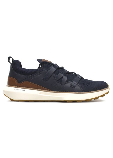 Cole haan grand motion stitchlite ii leather textile men s low top sneakers colour navy tan ivory