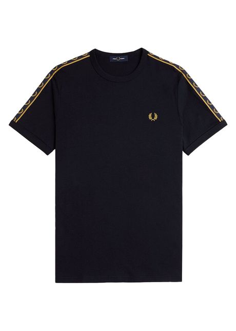 Contrast band t shirt fred perry ringer