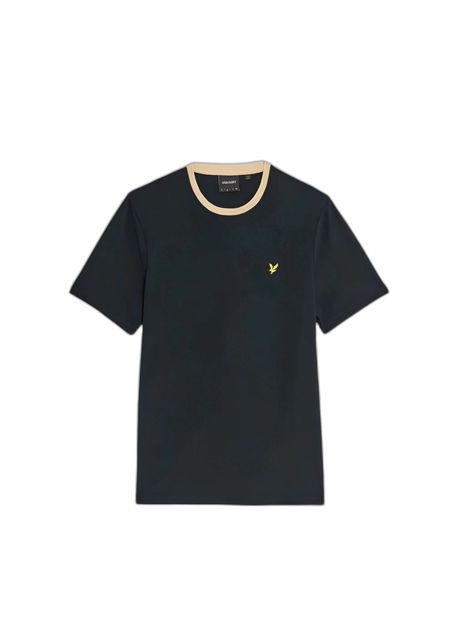 Contrast collar t shirt lyle scott