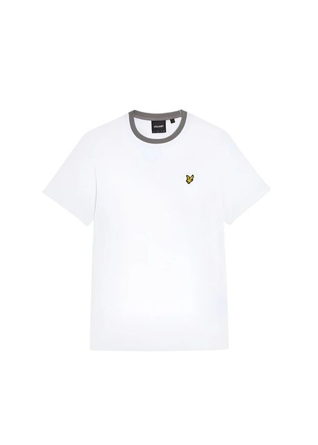 Contrast collar t shirt lyle scott