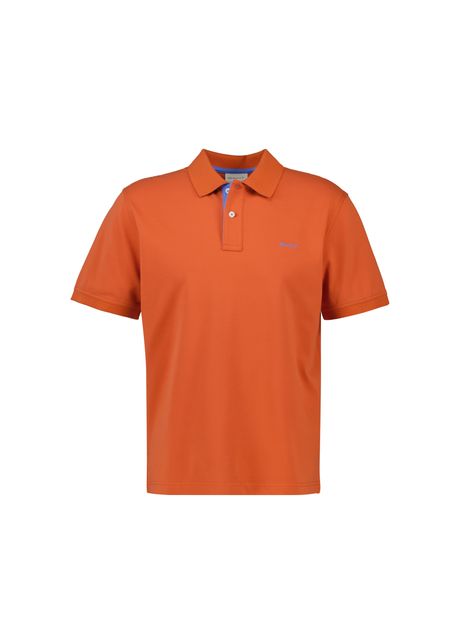 Contrast pique cotton polo gant