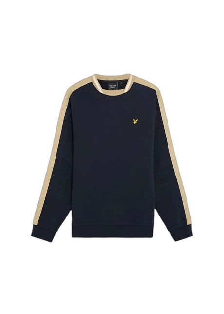Contrast stripe sweatshirt lyle scott