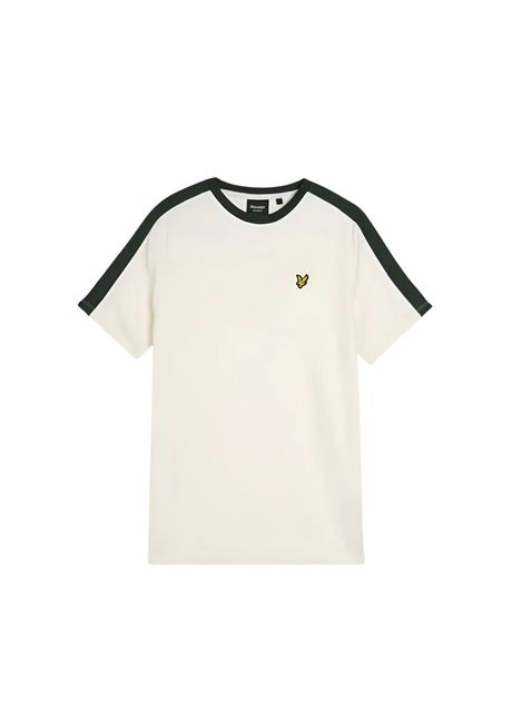 Contrast stripe t shirt lyle scott