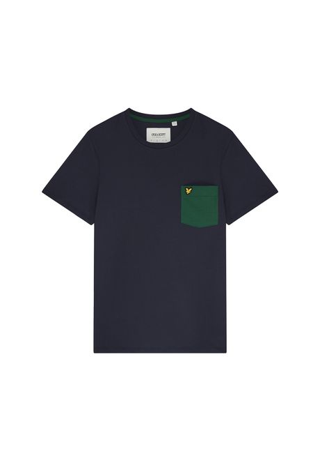Contrasting pocket t shirt lyle scott