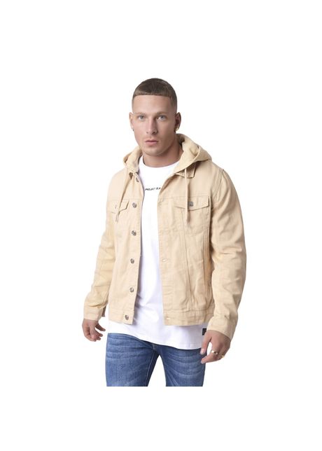 Denim jacket with removable hood project x paris