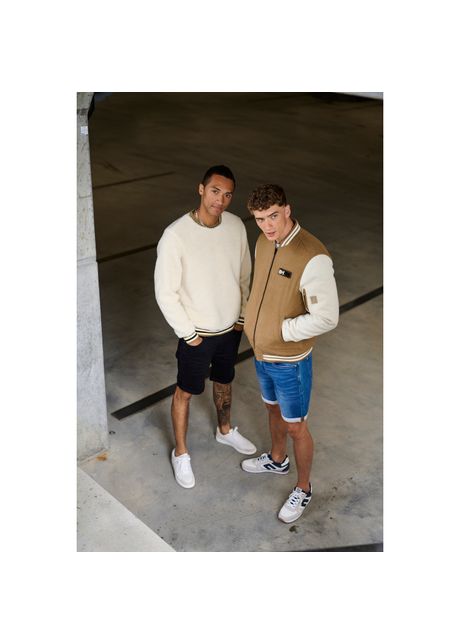 Denim jogging shorts blend