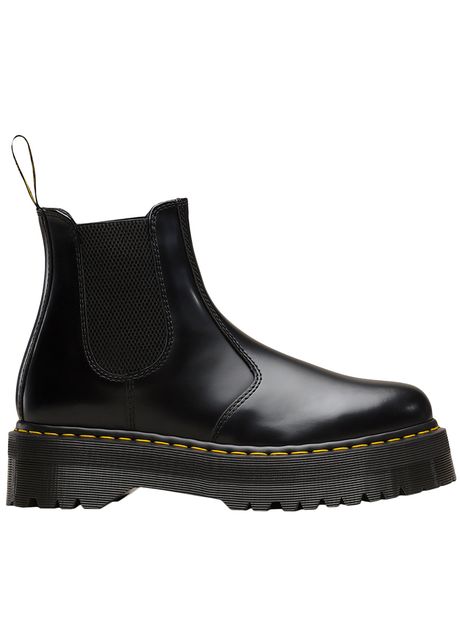 Dr martens 2976 quad polished smooth unisex black chelsea boots