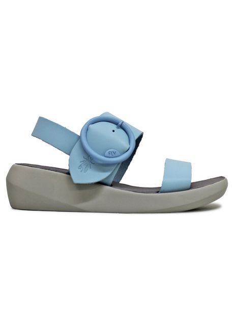 Fly london bani739fly brooklyn leather women s wedge heels sandals colour sky blue