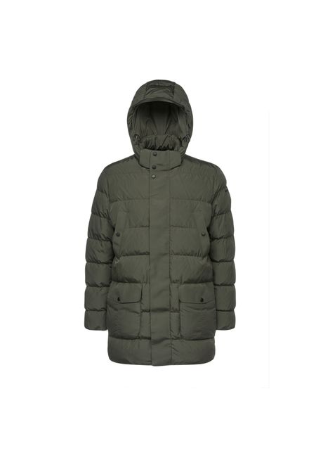 Geox s pieve long hooded puffer