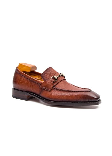 Goodyear brown leather loafer with horsebit brown 14