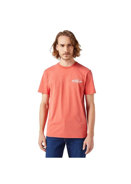 Graphic t shirt wrangler burnt sienna