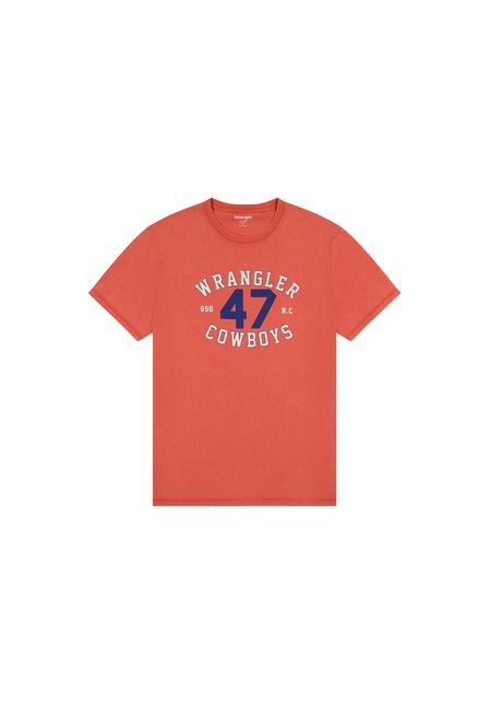 Graphic t shirt wrangler burnt sienna