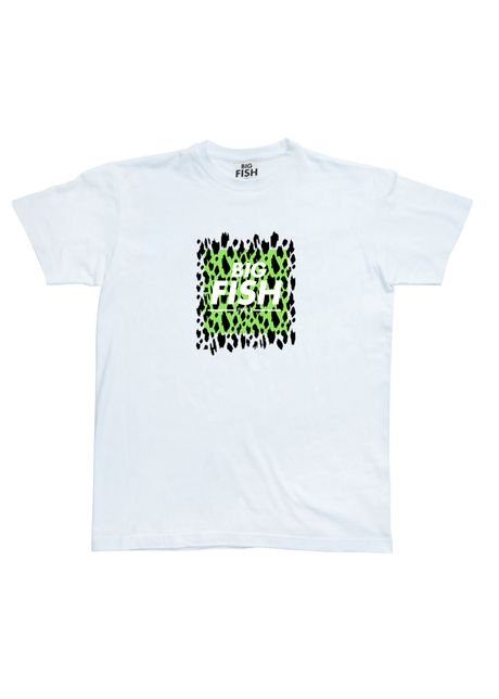 Green camo t shirt big fish