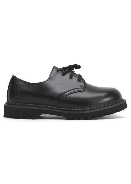 Grinders percival cs leather unisex derby shoes colour black