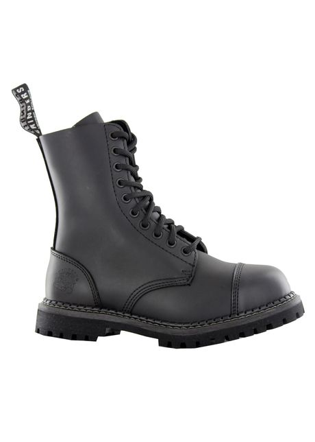 Grinders stag cs derby black unisex ankle steel toe boots