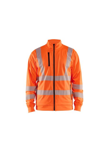 High visibility zip up sweatshirt blaklader