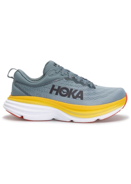 Hoka bondi 8 textile men s running goblin blue mountain spring sneakers