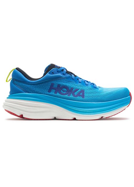 Hoka bondi 8 textile men s running virtual blue swim day sneakers