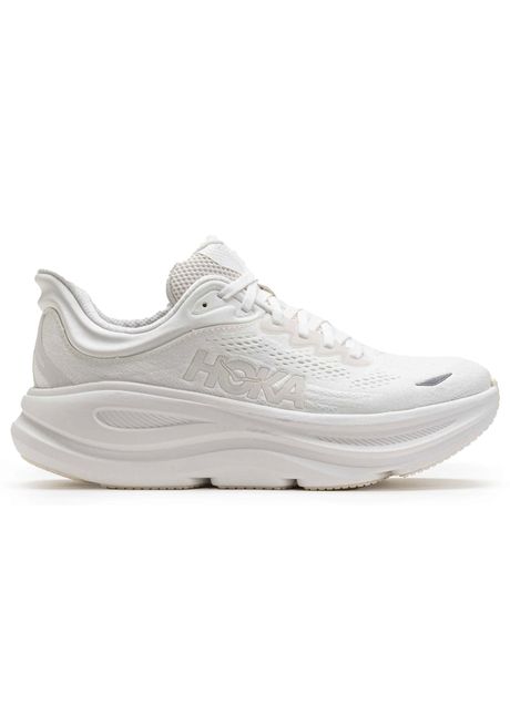 Hoka bondi 9 textile synthetic men s running sneakers colour white white