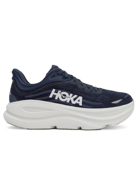 Hoka bondi 9 textile synthetic men s running varsity navy white sneakers