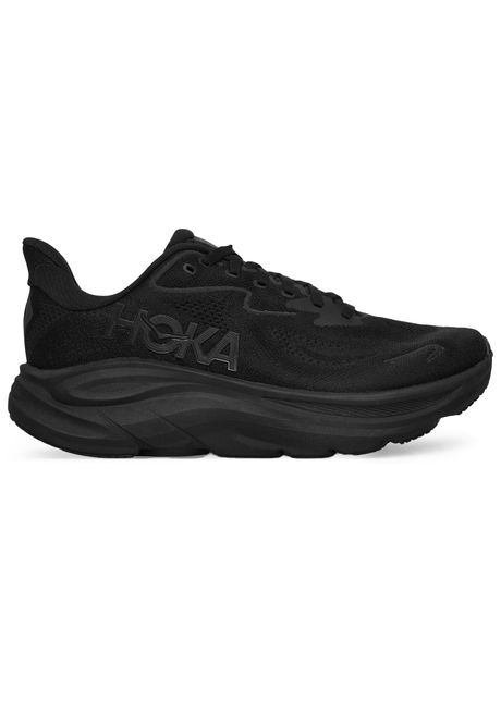Hoka clifton 10 textile men s black black running sneakers