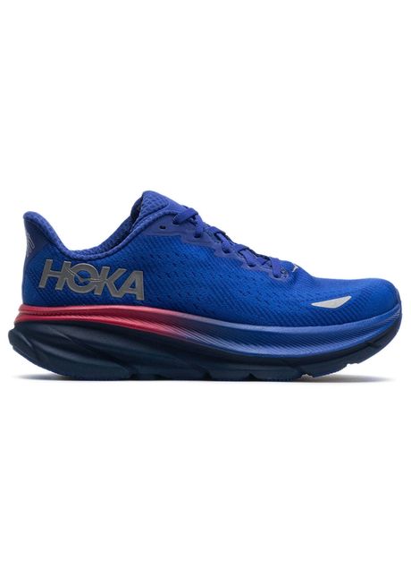 Hoka clifton 9 gtx textile women s running dazzling blue evening sky sneakers