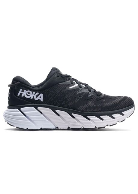 Hoka gaviota 4 textile synthetic men s low top black white sneakers