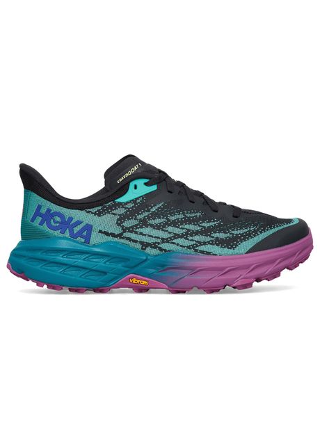 Hoka speedgoat 5 textile synthetic men s low top blue graphite kayaking sneakers