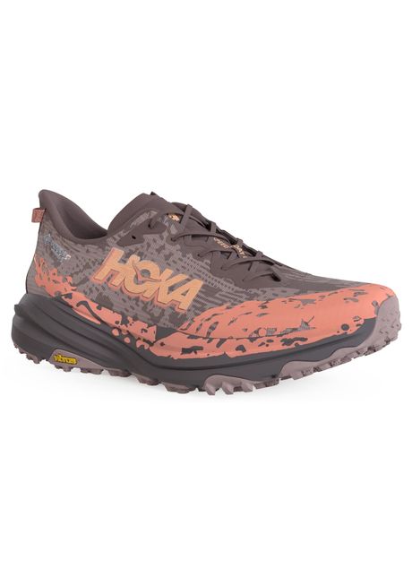 Hoka speedgoat 6 gtx textile women s low top sneakers colour smoky quartz quartzite