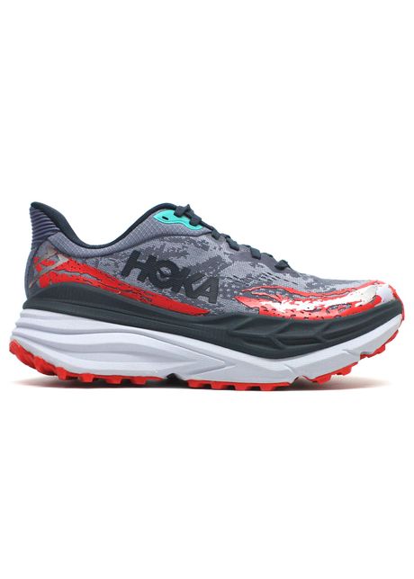 Hoka stinson 7 textile synthetic men s running shoes colour anchor gull
