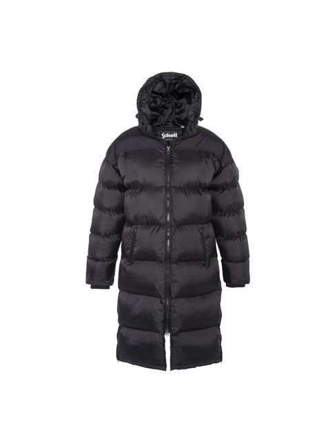Hooded puffer jacket schott 2190 max