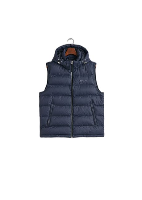Hooded sleeveless jacket gant active cloud