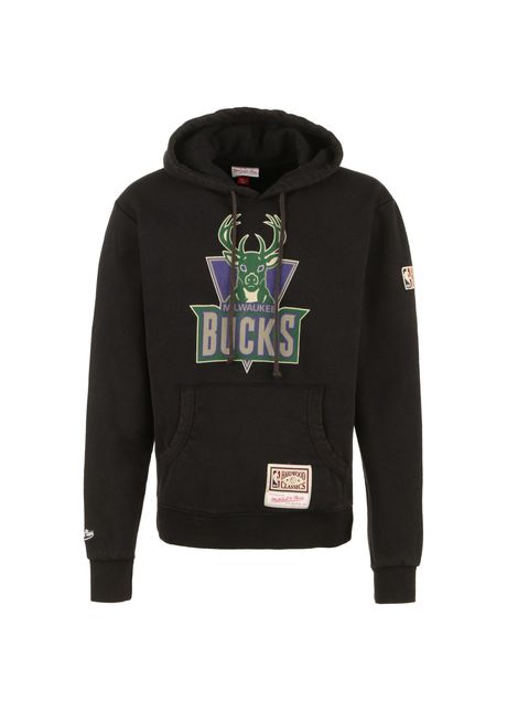 Hooded sweatshirt mitchell ness milwaukee bucks