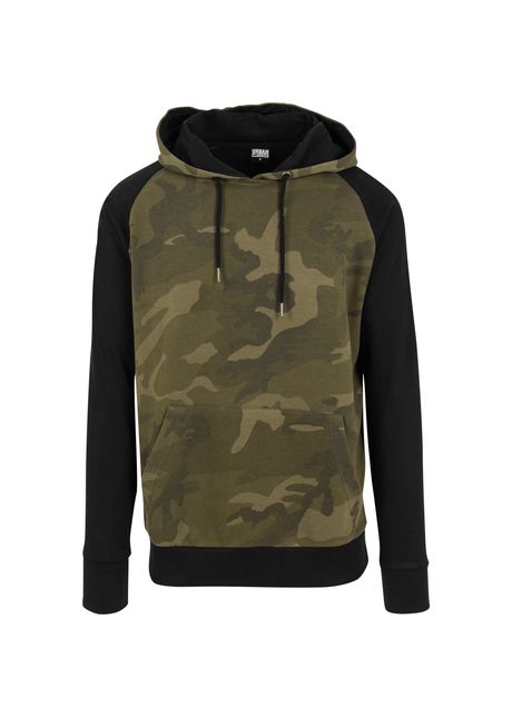 Hooded sweatshirt urban classic contrat raglan