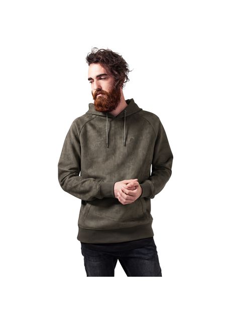 Hooded sweatshirt urban classic imitation uede