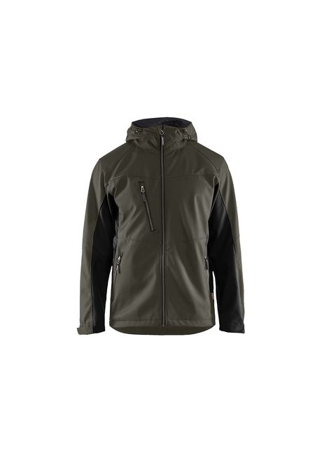 Hooded waterproof jacket blaklader