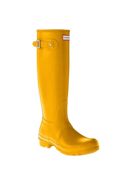 Hunter original tall rubber women s wellingtons yellow boots