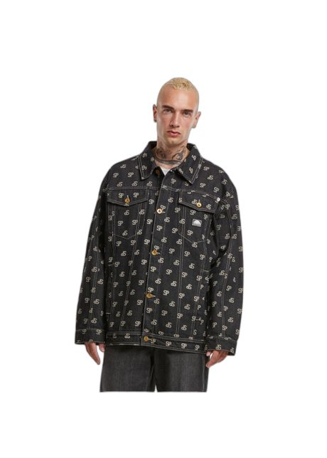 Jacket southpole bleched aop