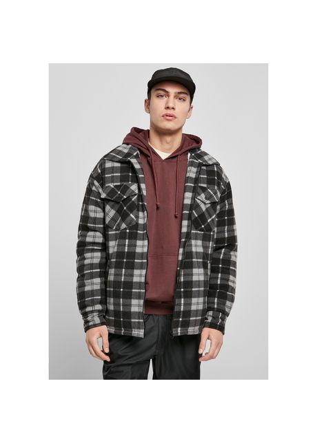 Jacket urban classics plaid teddy lined