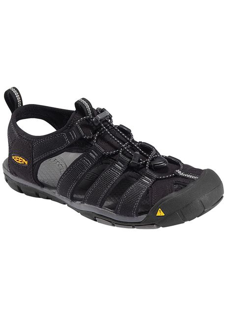 Keen clearwater cnx synthetic men s lace up sandals colour black