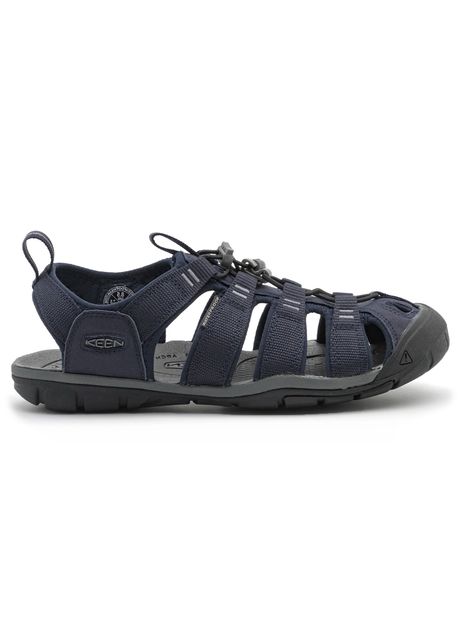 Keen clearwater cnx textile synthetic men s slip on sky captain black sandals