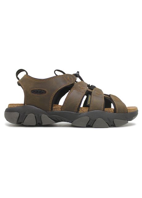 Keen daytona ii full grain leather men s casual sandals colour bison black